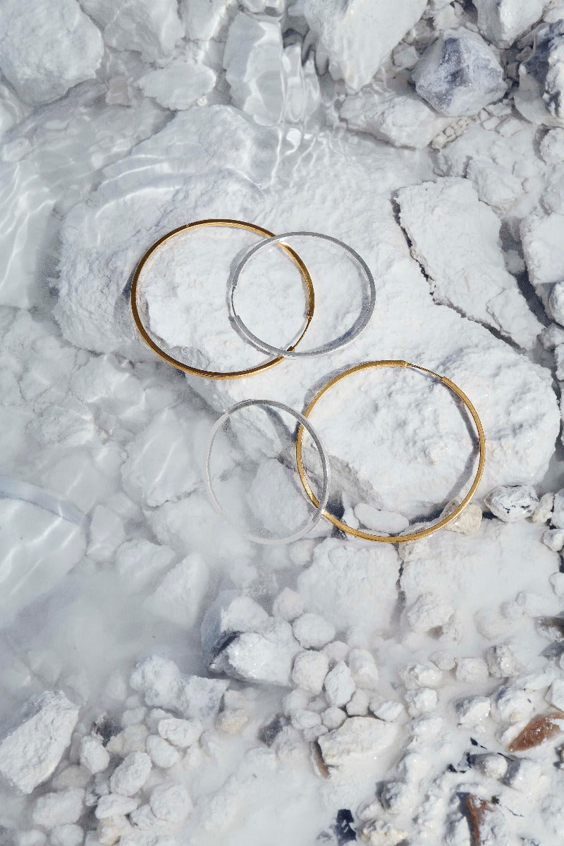 Pernille Corydon Mini Plain Hoops øreringe - Guld - Bahne